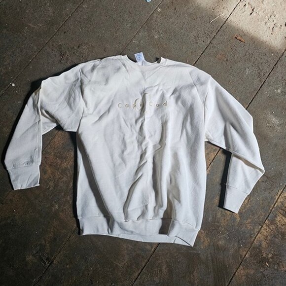 Delta Other - Delta SweatShirt Men's XL Grey Long Sleeve Cape Cod Embroidered Cotton Blend